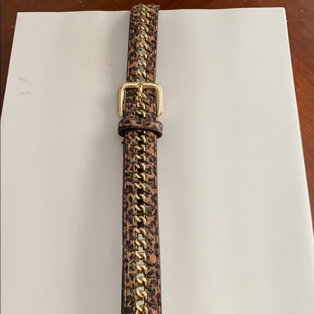 Animal print belt